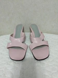 White Stag Damen rosa offene Zehenpartie Slipper Riemchenabsatz Größe 8,5 - Bild 1 von 5