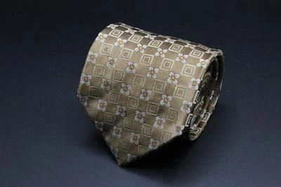 Corbata XMI Platinum. Marrón con Floral Azul. Foto 1 de 4