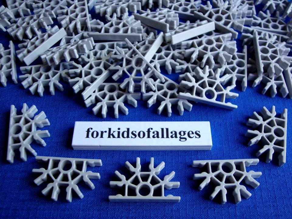 Lote de 100 CONECTORES GRIS CLARO 5 posiciones/180 grados a granel KNEX piezas/piezas Foto 1 de 1