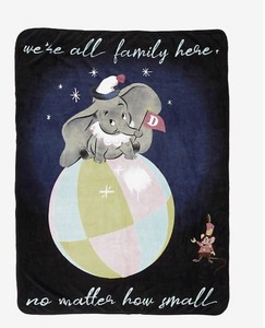 disney dumbo white fleece blanket