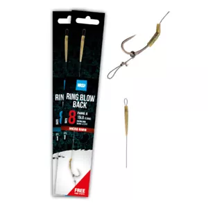 Nash Ring Blow Back Rig Barbed Size 2 4 6 8 Karpfenrig Karpfen Fertigmontage - Bild 1 von 1