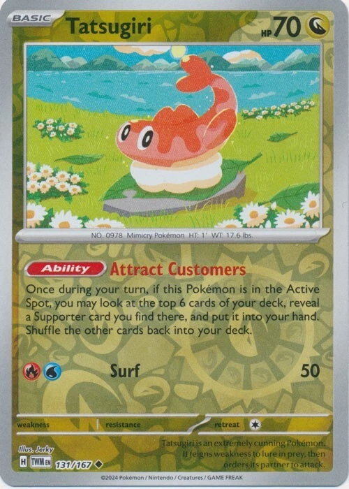 Reverse Holo Tatsugiri -  131/167 Uncommon Twilight Masquerade Pokemon TCG - Image 1 of 1