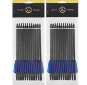 24 bulloni in carbonio 7,5" blu per Cobra RX + ADDER, ORIGINALI EK TIRO CON L'ARCO + pezzi di ricambio - Foto 1 di 12