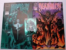 vntg 1994 DEATHBLOW #9-10 Choi~Lee Cray SEAL Team 7 pin-ups Chromium Card battle