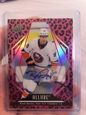 2022-23 Upper Deck Allure Hockey Pink Leopard Auto #87 Brock Nelson NY Islanders