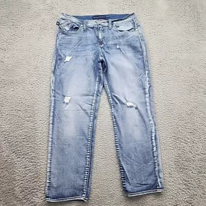 Rock And Republic Indee Jeans Womens 12 Blue Bootcut Low Rise Light Wash Denim - Picture 1 of 12