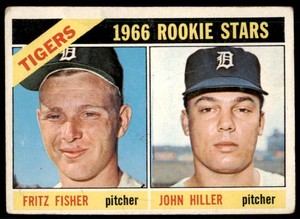 1966 Tigers Rookies - Fritz Fisher/John Hiller #209 RC Detroit Tigers FILLER