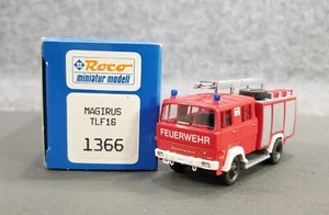 VTG ROCO HO 1:87 MAGIRUS TFL16 FIRE TRUCK 1366 W/BOX MADE IN AUSRTIA - Picture 1 of 14