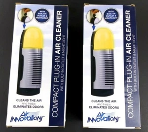 Air Innovations Compact Plug in Ionizer Silent Air Cleaner & Nightlight Lot of 2 - Picture 1 of 11