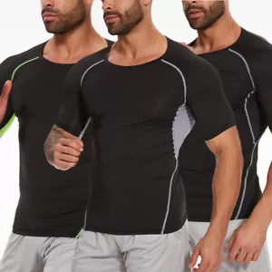 Mens Cycling Jerseys Quick-dry Wicking Short Sleeve Tops Sports Fitness T-shirts - Picture 1 of 22