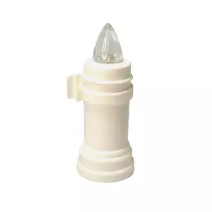 Lumino Elettrico Stilo 365 Giorni Cimitero Bianco Luce Led Intermittente Adesivo - Foto 1 di 1