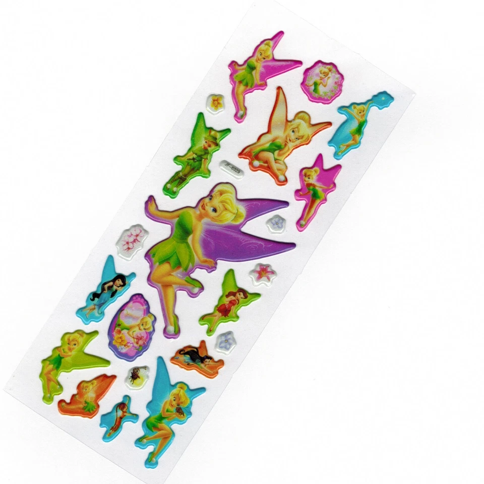 ¡NUEVO! Pegatina de hadas para álbumes de recortes 3D en rosa naranja verde púrpura rojo azul amarillo Foto 1 de 1