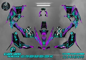 CAN AM RENEGADE 500 850R 1000R XXC 2005 - 2022 full graphics kit sticker decals - Picture 1 of 6