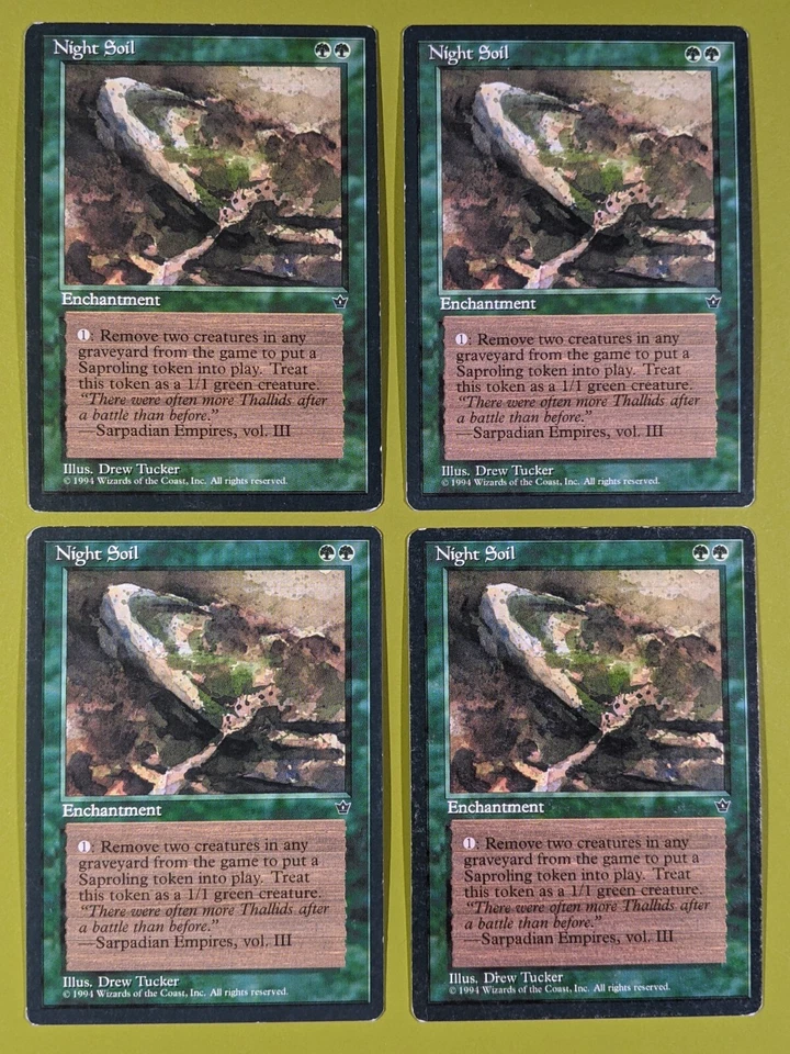 Night Soil (Tucker) x4 Fallen Empires 4x Playset Magic the Gathering MTG - Image 1 of 1