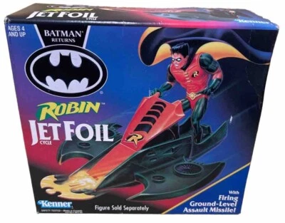Vintage 1991 Kenner Batman Returns JET FOIL CYCLE VEHICLE And Robin - Image 1 of 4