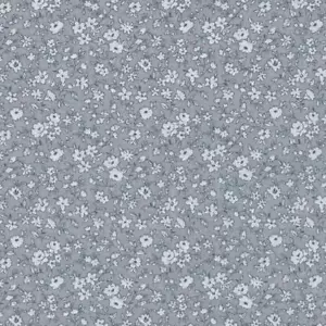 Französische Textilien La fleur de la freedom Stoff grau 100% Baumwolle 160 cm breit - Bild 1 von 1