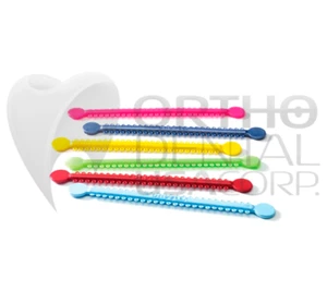 Dynaflex Elastomeric Dyna stick Ligature Ties Low Friction Technology USA made - Picture 1 of 16