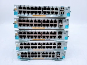 5x HP Gig-T/SFP+ v2 zl Mod 1 Gig Ethernet PoE Ports 24 Gig SFP+ Ports J9536A - Bild 1 von 5