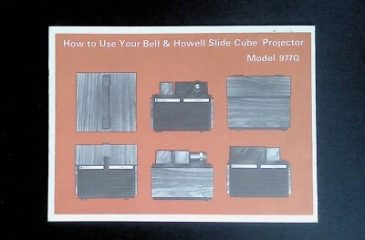 Original Bell & Howell Slide Cube Projector 977Q Instruction Manual - Image 1 of 2
