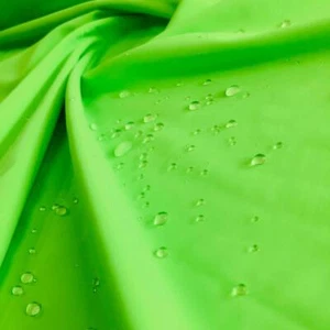 Tela de nailon premium verde neón colores lisos spandex 4 vías elástica 60" de ancho - Imagen 1 de 4