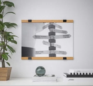 IKEA Visback 2 pack 15.75” Bamboo Poster Hanger - Picture 1 of 5