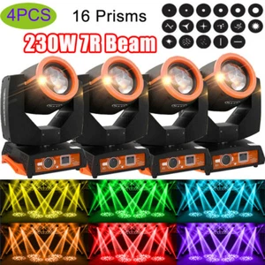 U'King 7R Beam 230W Moving Head Light Zoom Sharpy 16Prisms Disco DJ Stage Lights - Picture 1 of 20