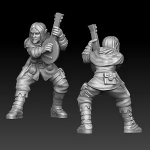 Elf Bard D&D Onmioji 28mm 32mm - Bild 1 von 2