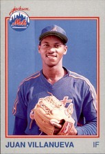 1989 Jackson Mets Grand Slam 12 Juan Villanueva Dominican Republic Baseball Card