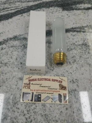  HALCO T10FR60 60W 130V tubler bulbs frosted (box#8) - Image 1 of 3
