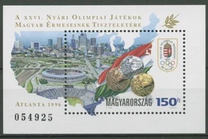Hungría 1996 Olimpiadas Verano Atlanta Medallas Bloque 236 MNH (C92685) - Imagen 1 de 1