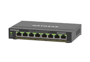 Netgear (GS308EPP) 8-Port Web Managed Switch GbE PoE+(8) 123W Desk/Wall - Picture 1 of 3