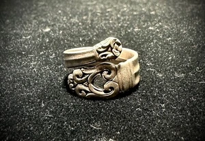 Royal Danish By International Silver Vintage Sterling Silver Spoon Ring Size 5 - Picture 1 of 7