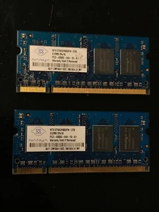 1GB DDR2 Nanya PC4200 SO-DDR2 Laptop Memory (2x512MB) - Picture 1 of 1