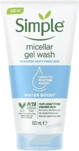 Simple Water Boost Micellar Gel Facial Wash, 5 Oz (150 ML) free shipping world - Picture 1 of 10