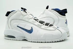 NIKE AIR MAX PENNY 1 USED SIZE 9.5 ORLANDO HOME WHITE VARSITY ROYAL DV0684 100 - Picture 1 of 9
