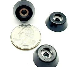 1/4" Tall Round Rubber Feet Screw in Tapered  Bumpers x 3/4" Wide Steel Washer