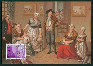 GIBRALTAR MK 1985 EUROPA CEPT MUSIC VIOLINE CARTE MAXIMUM CARD MC CM m3015 - Bild 1 von 2