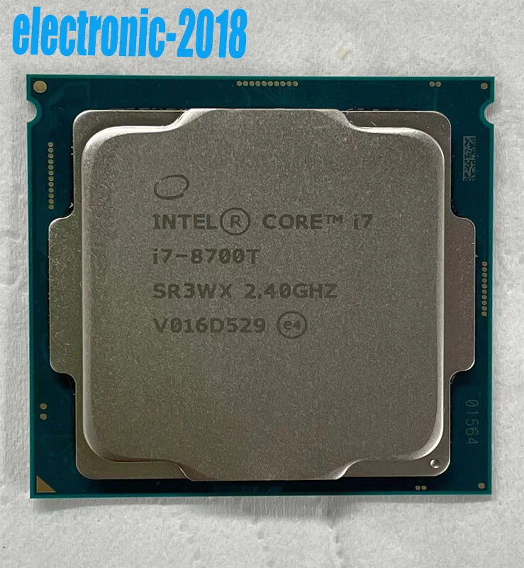 Intel Core i7 8700T cpu processor 6 cores 12 threads 2.4GHZ 35w official version - Image 1 of 1