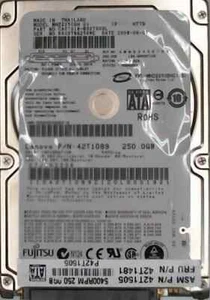 250 GB SATA Fujitsu MHZ2250BH 5400 RPM 8MB Cache Hard Drive HDD - Picture 1 of 2