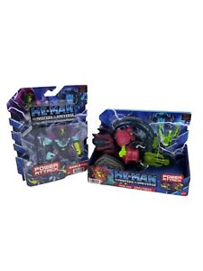 Mattel He-Man The Masters of The Universe Power Attack Trap Jaw Cycle & Skeletor