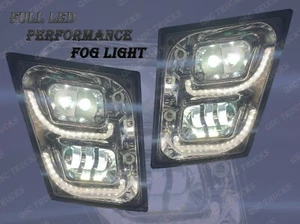 QSC Volvo Vn Vnl Truck 03-15 Full LED Performance Chrome Fog Light Lamp Pair - Picture 1 of 8