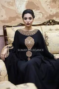SALE New Moroccan Dubai Kaftans Farasha Abaya Dress Very Fancy Long Gowns SE 230 - Picture 1 of 3