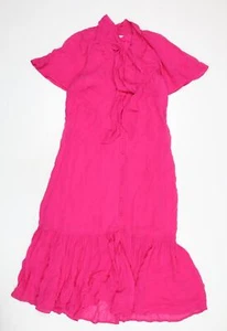 Monsoon Womens Pink Viscose Blend Maxi Size 8 V-Neck - Picture 1 of 10