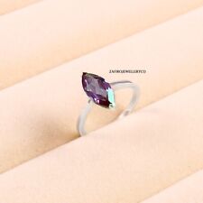 Alexandrite Ring, Women's Gift Ring, Solitaire Ring, 925 Sterling Silver,