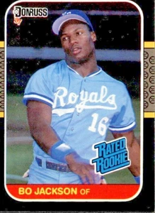 1987 Donruss #35 Bo Jackson RC Baseball Card Kansas City Royals Nr Mt - Picture 1 of 2