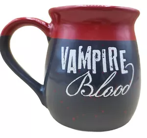 Taza de cerámica Vampire Blood 20 oz. Dos Caras - Ventilador de Horror - Rojo Interior TOTALMENTE NUEVO - Imagen 1 de 7