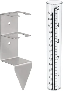 5" Capacity Rain Gauge Outdoors Best Rated,Rain Gauge Small Freeze Proof Plastic - Picture 1 of 8