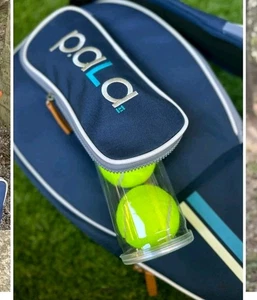 Pala P.ala Blue Pickleball Official Gear Bag Retro Stripe Modern Raquet Bag -NEU - Bild 1 von 5