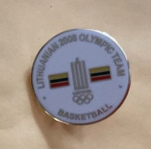 BEIJING 2008 OLYMPIC TEAM LITHUANIAN BASKETBALL NOC PIN - Picture 1 of 1