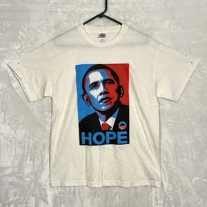 Barack Obama Hope Post Stamp 2008 President Tee T-Shirt Short Sleeve Medium - Picture 1 of 11